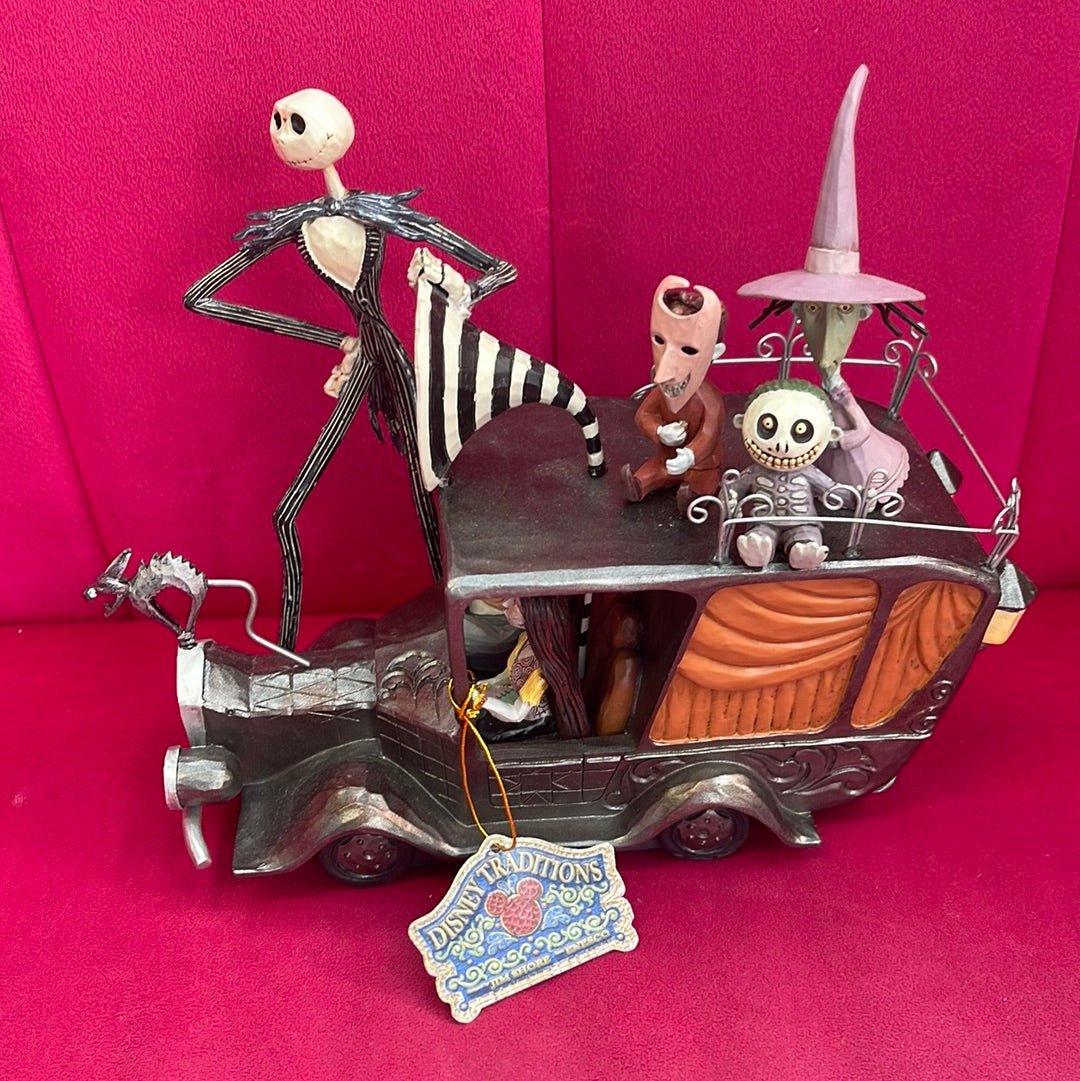 Nightmare Before Christmas Characters on Mayor's Car Figurine Pixley