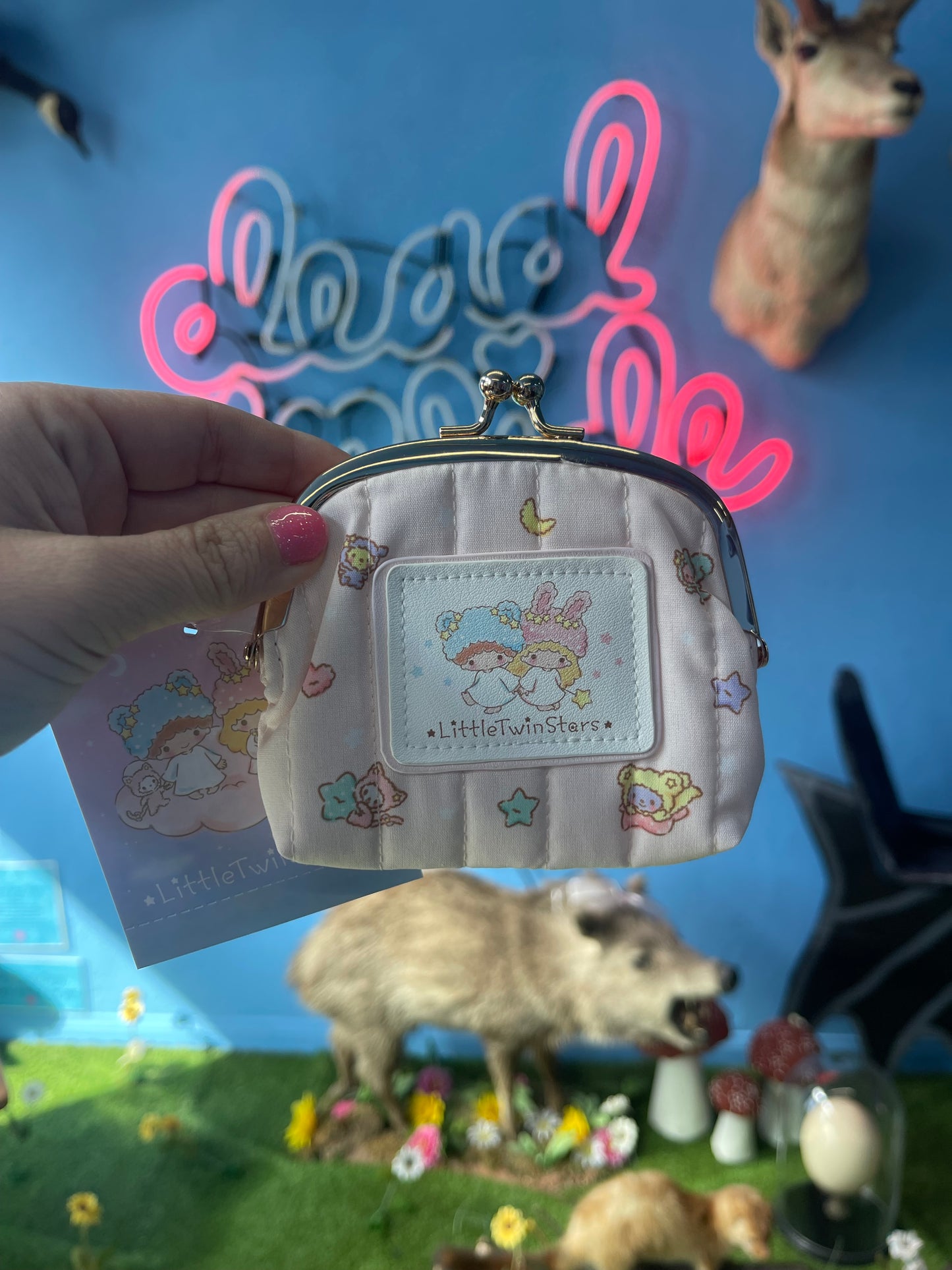 Little twin stars snap pouch