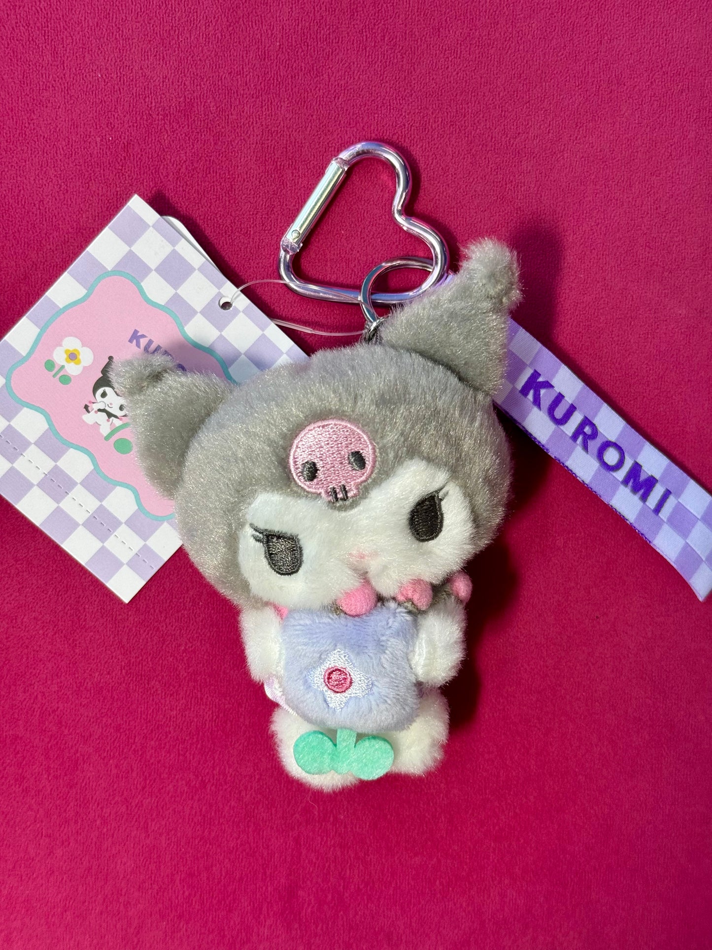 Kuromi Plush Keychain