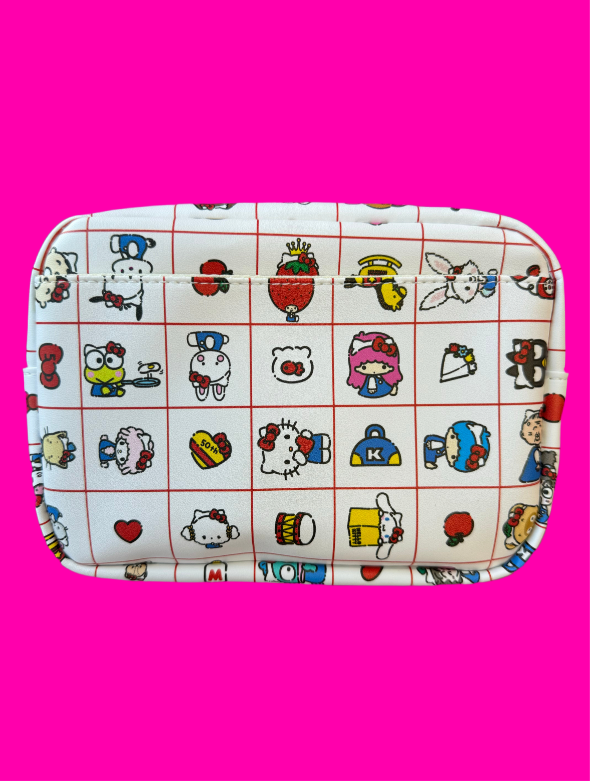 Hello Kitty 50th Anniversary Character Zip Pouch