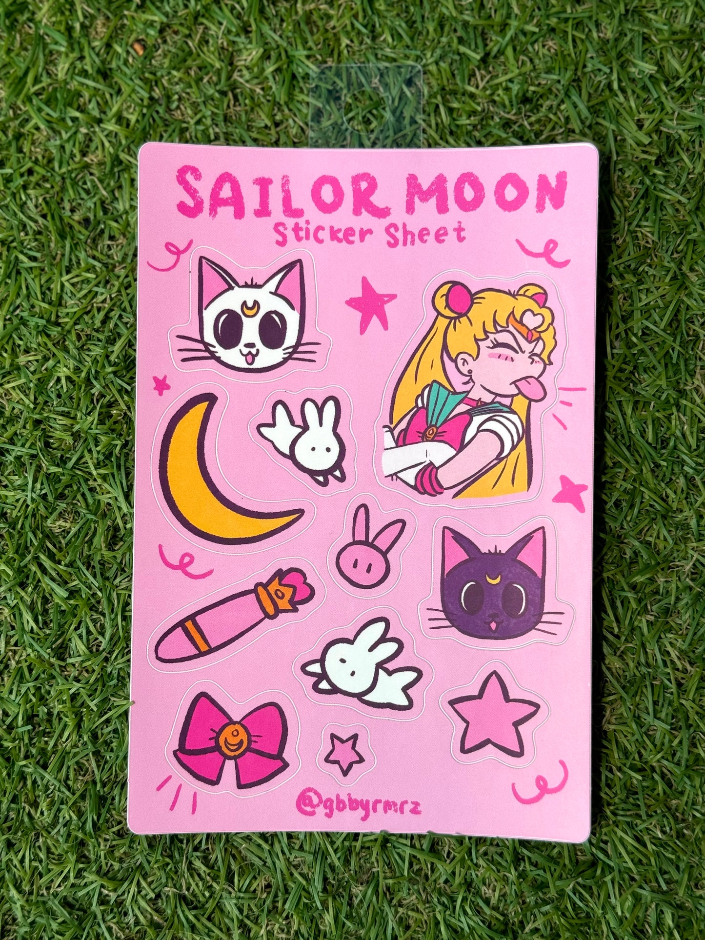 Sailor Moon Sticker Sheet by Gabby Ramirez