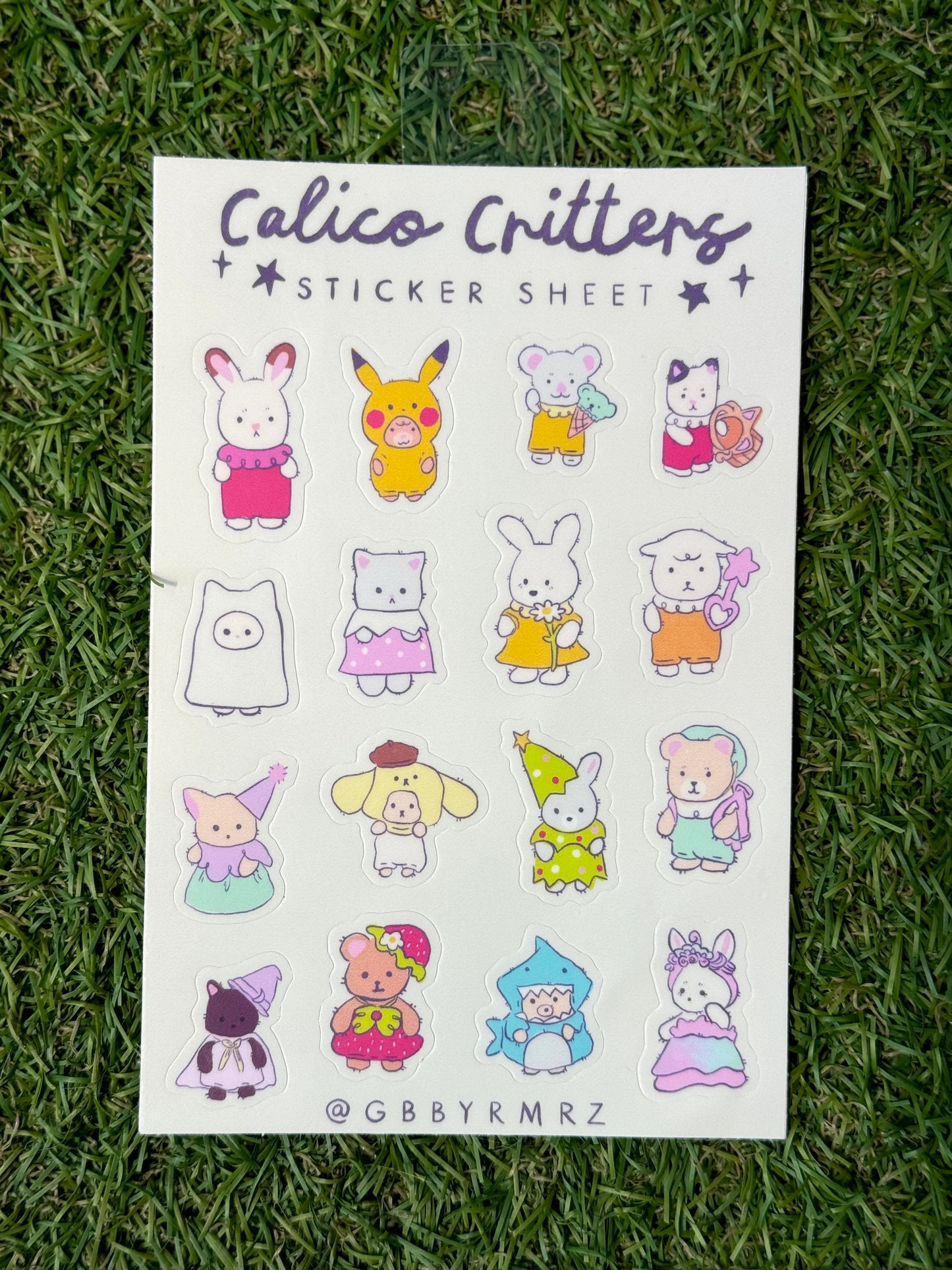 Calico Critters Sticker Sheet by Gabby Ramirez