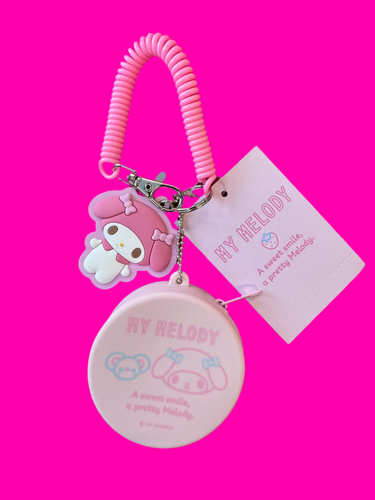 My Melody Keychain with Rubber Pouch