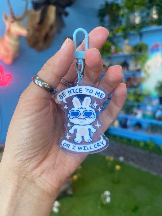 Be Nice to Me Keychain by Nana