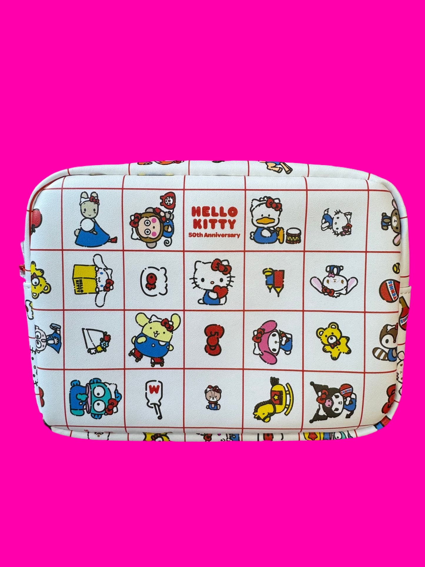 Hello Kitty 50th Anniversary Character Zip Pouch