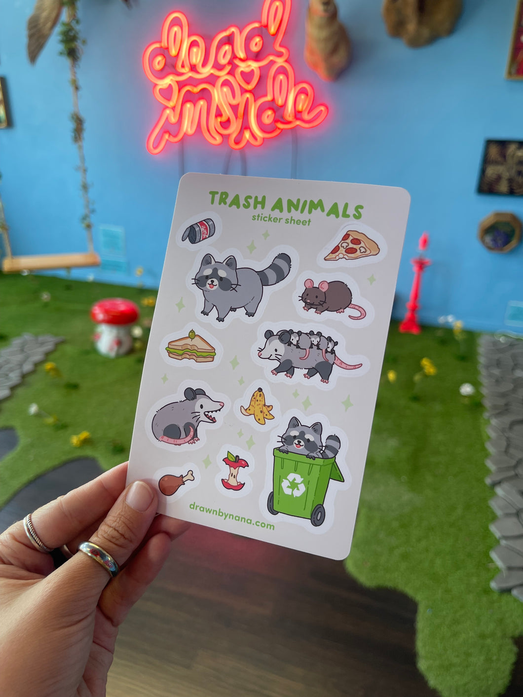 Trash Animals Sticker Sheet by Nana