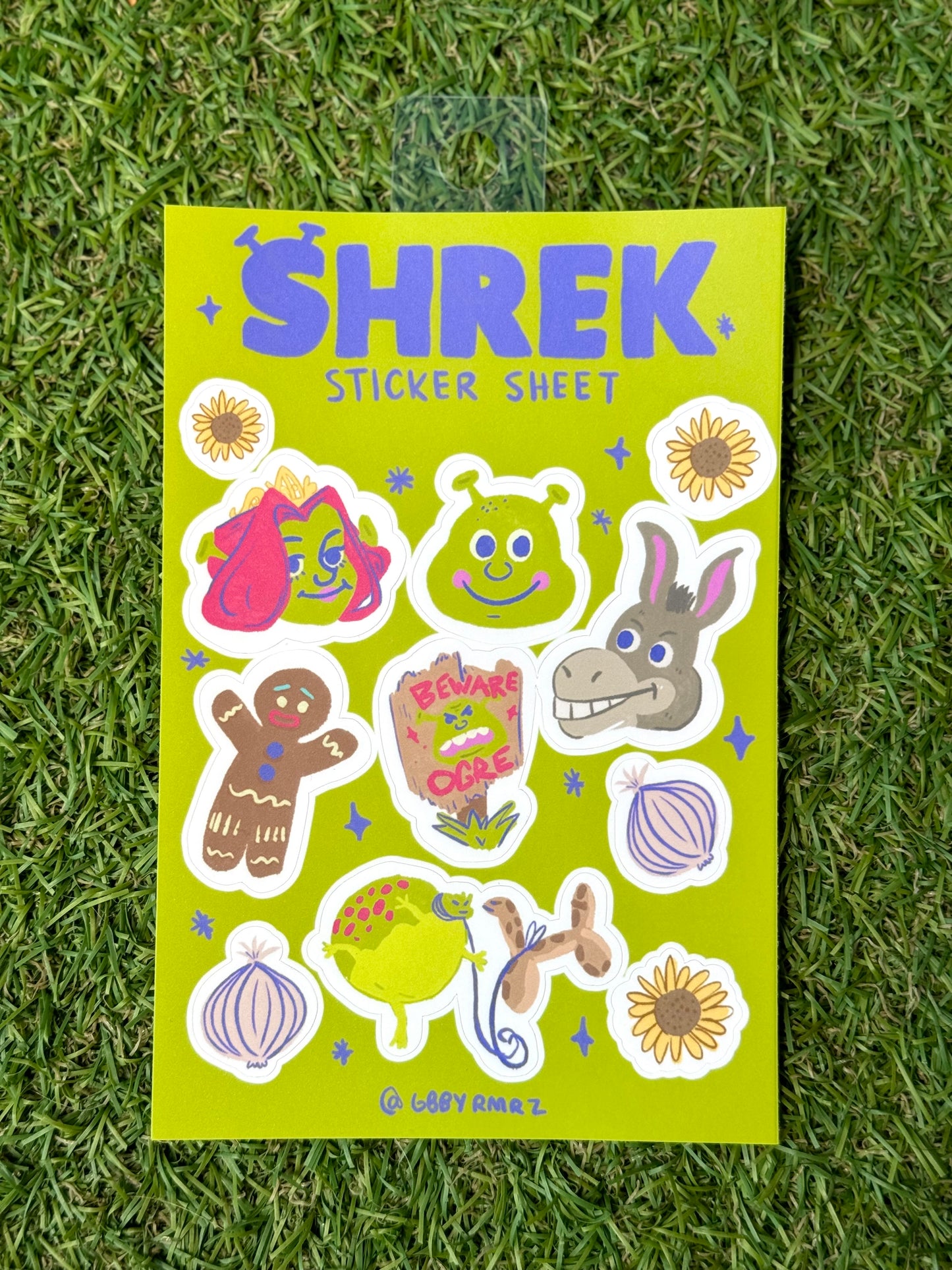 Shrek Sticker Sheet by Gabby Ramirez