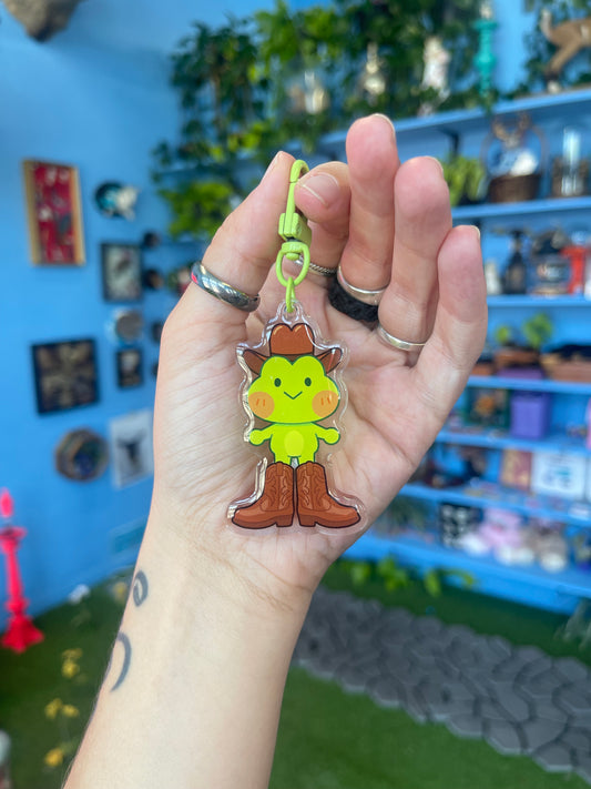 Frog Cowboy Keychain by Nana