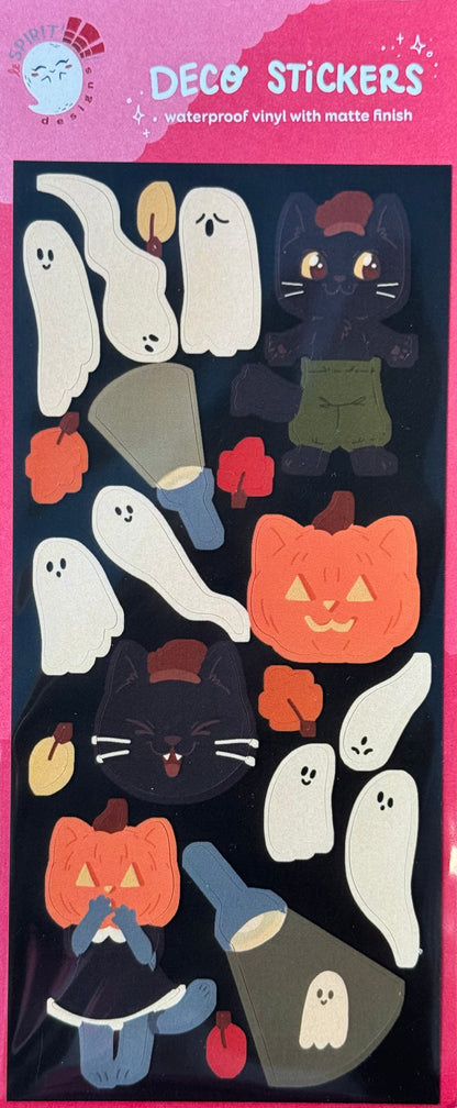 Midnight Ghost Hunt Sticker Sheet by Le Spirit Designs