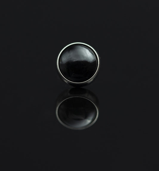 black onyx jewelry stud