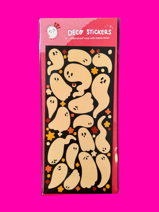 Silly Spooky Ghosts Sticker Sheet by Le Spirit Designs