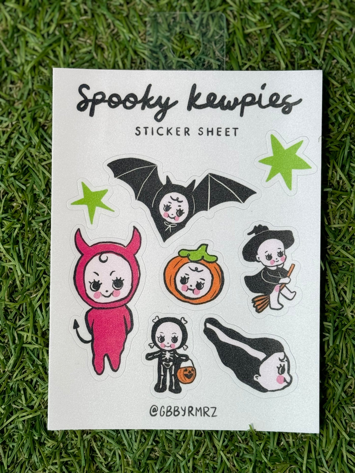 Spooky Kewpies Sticker Sheet by Gabby Ramirez