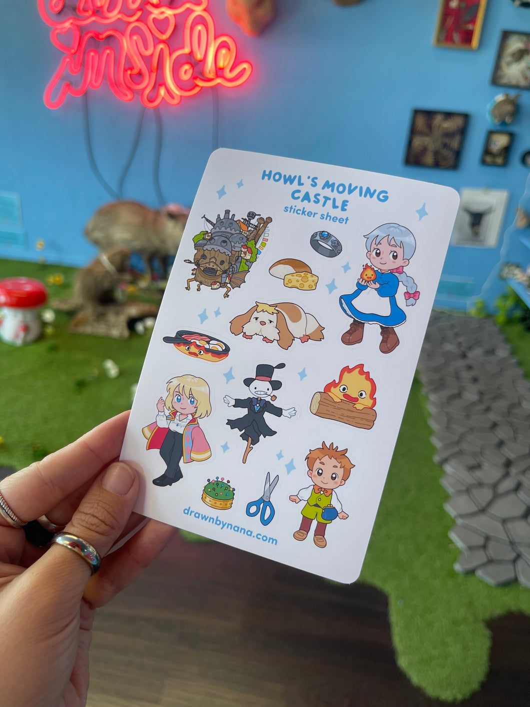 Howl’s Moving Castle Sticker Sheet by Nana