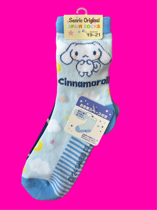 Cinnamoroll Socks (3 pack)