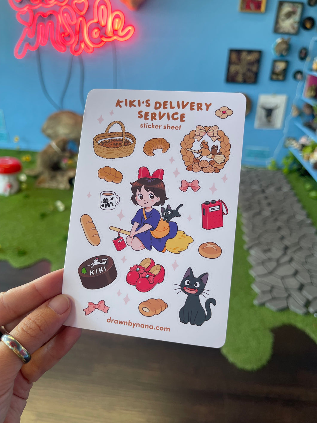 Kiki’s Delivery Service Sticker Sheet by Nana