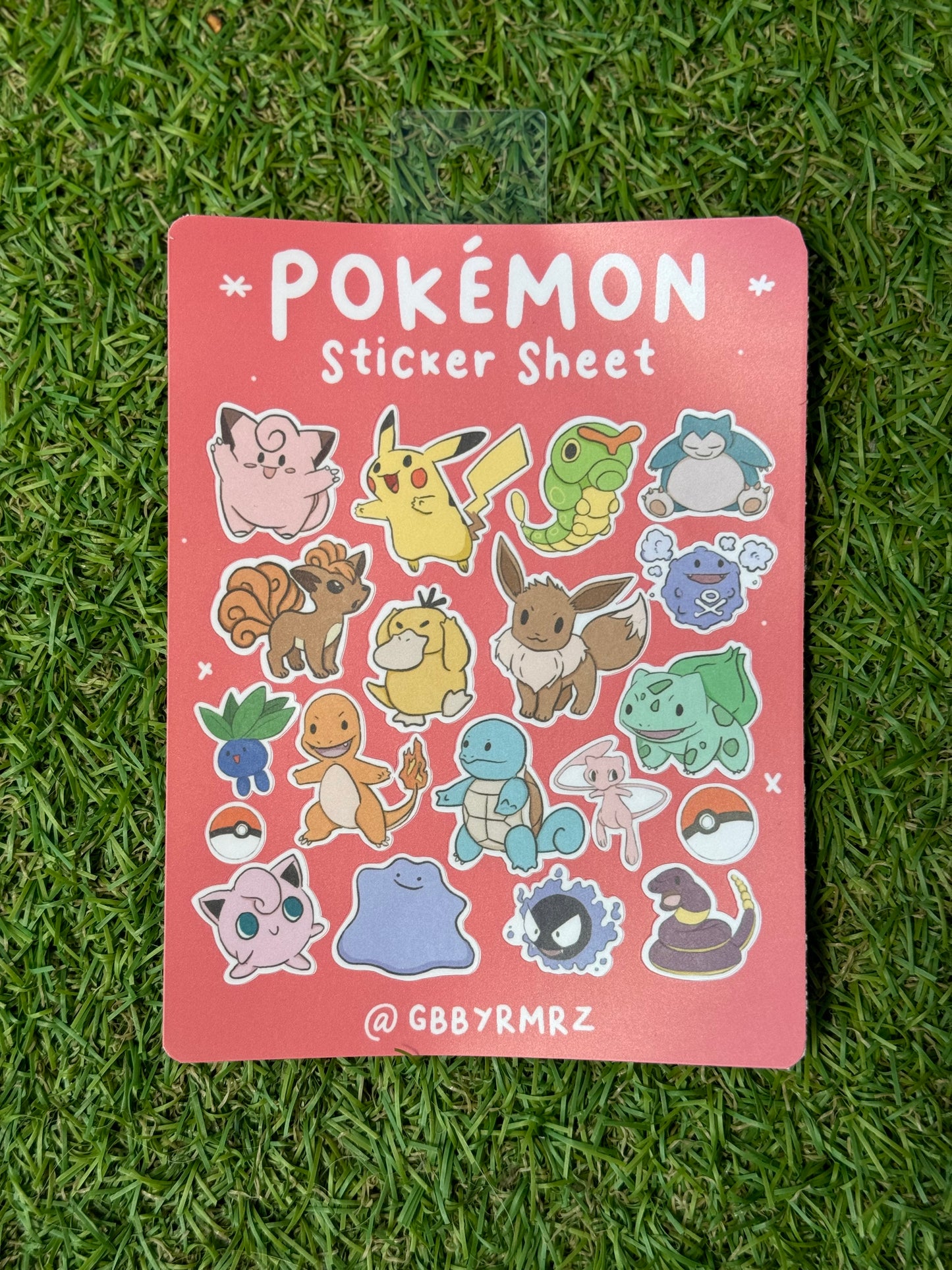 Pokemon Sticker Sheet by Gabby Ramirez