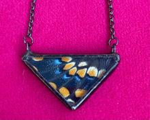 Load image into Gallery viewer, Black Swallowtail Necklace made by Dream Wings
