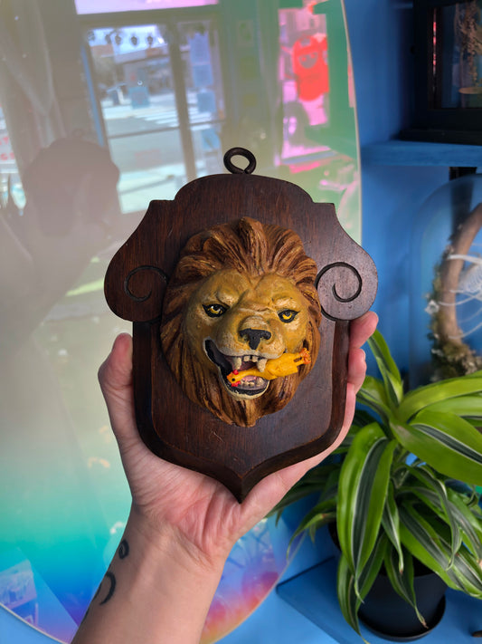 Boy Scout Lion Cast Mount